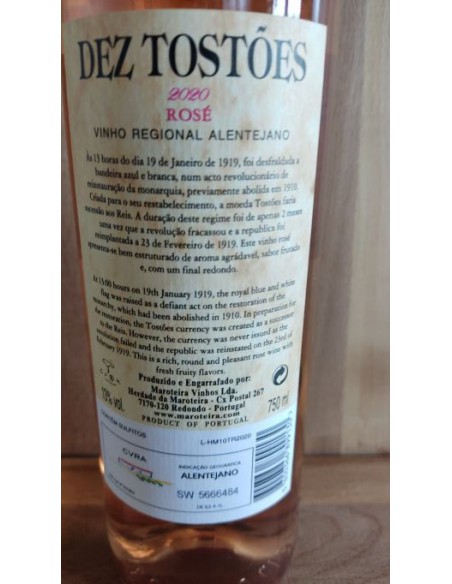 Dez Tostões Rosé 2020 - Herdade da Maroteira