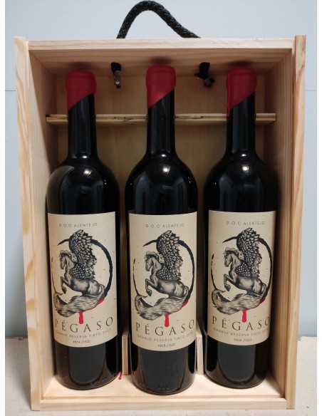 Pégaso Grande Reserva Tinto 2020 - Cx 3 Madeira