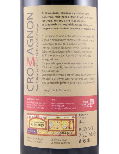 Cromagnon Grande Reserva tinto - 2017