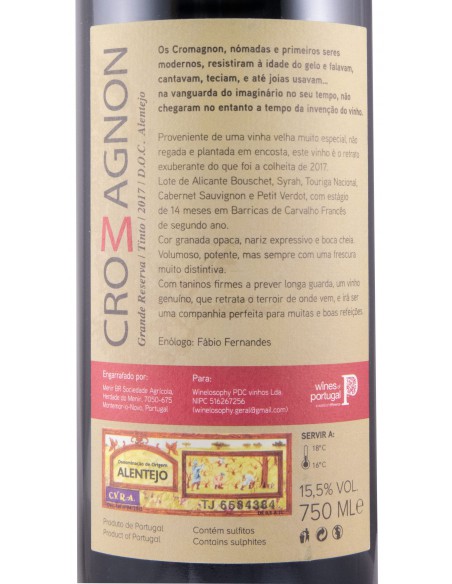 Cromagnon Grande Reserva tinto - 2017