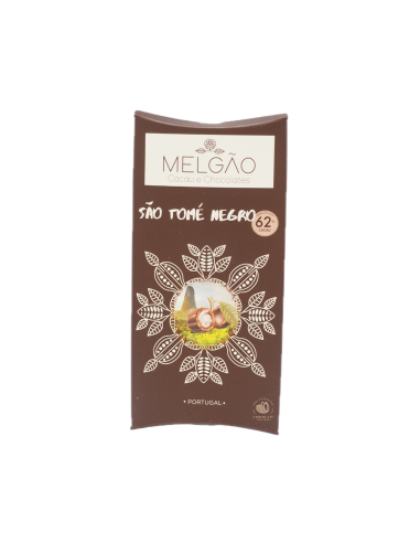 Chocolate São Tomé Negro 62% - Melgão